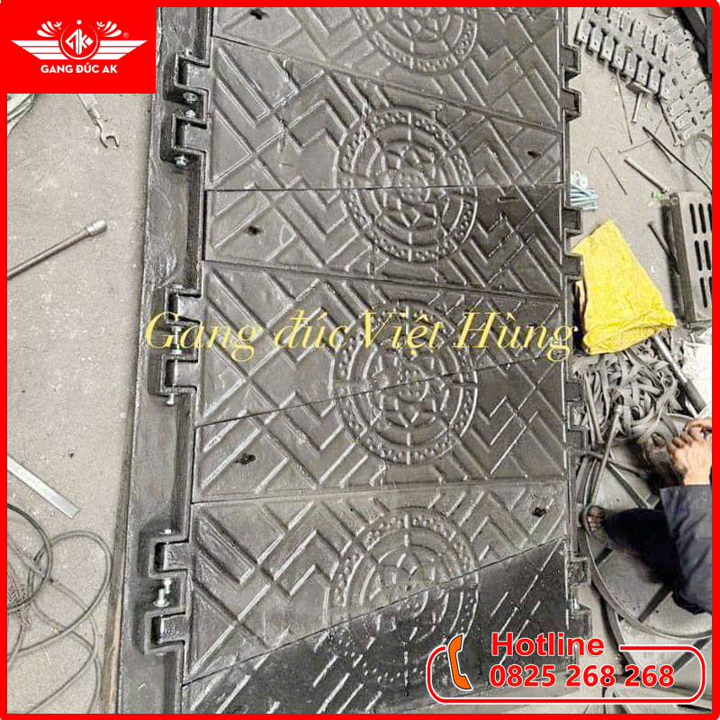 Nắp Bể Cáp Điện Lực Bằng Gang 8 Cánh
